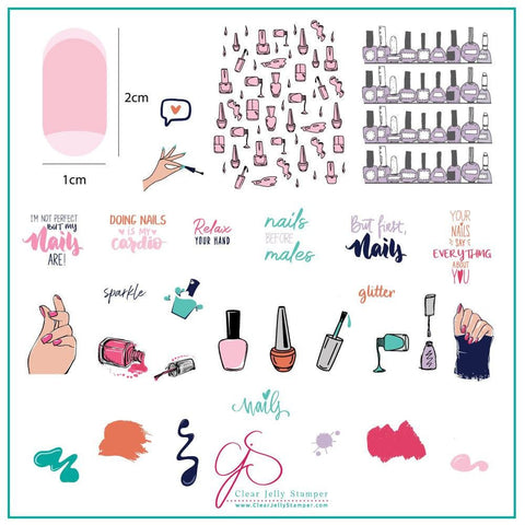 Clear Jelly Stamper - But First, Nails - DK BEAUTY