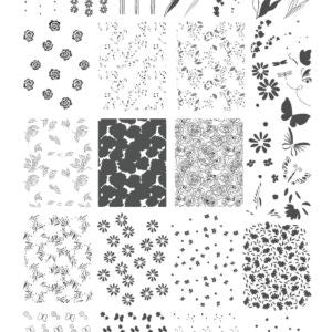 CJS Spring Daisy Stamping Plate - DK BEAUTY