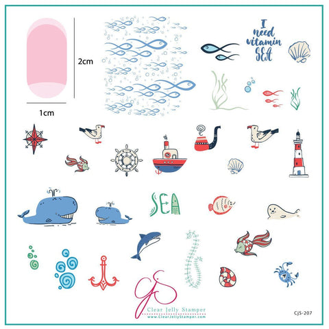 Clear Jelly Stamper I Need Vitamin Sea - DK BEAUTY