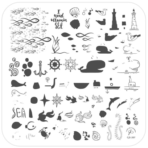 Clear Jelly Stamper I Need Vitamin Sea - DK BEAUTY