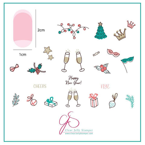 Clear Jelly Stamper - Cheers! - DK BEAUTY