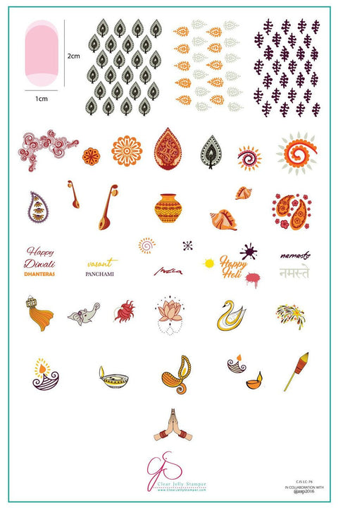 Clear Jelly Stamper - Namaste India - DK BEAUTY