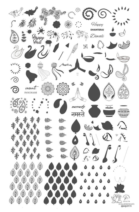 Clear Jelly Stamper - Namaste India - DK BEAUTY