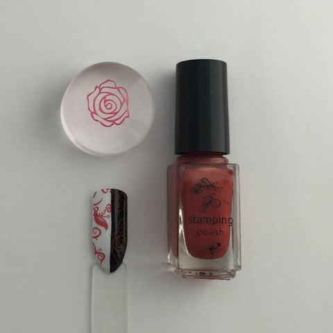 CJS Copper Rose Stamping Colour - DK BEAUTY