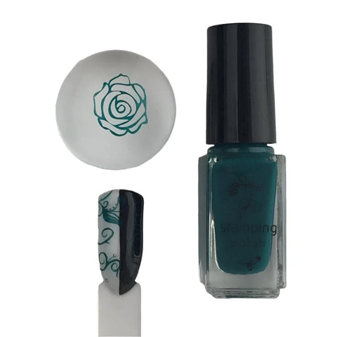 CJS Teal or no Deal! Stamping Polish 39 - DK BEAUTY