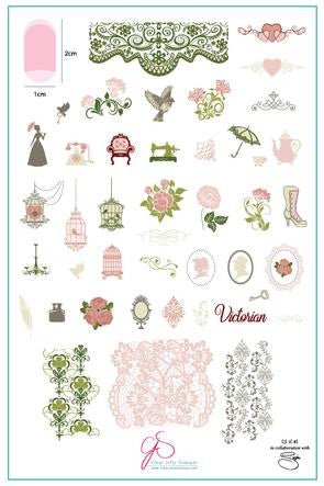Clear Jelly Stamper - Suzie's Vintage Victorian - DK BEAUTY
