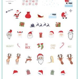 Clear Jelly Stamper - Dear Santa Plate - DK BEAUTY