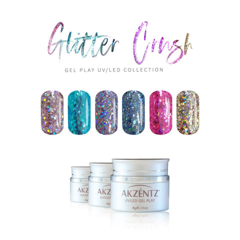 Akzentz© Gel Play Glitter Crush Teal - DK BEAUTY