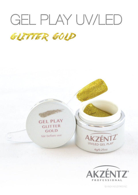 Akzentz Gel Play© Glitter Paint Gold - DK BEAUTY