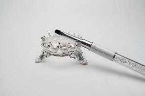 The Crown Brush Holder - Silver
