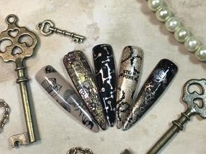 Clear Jelly Stamper - Vintage Steampunk - DK BEAUTY