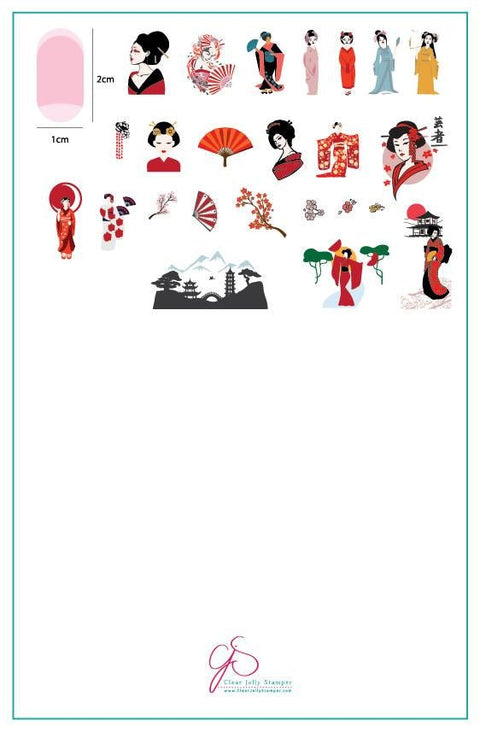 Clear Jelly Stamper - Geisha - DK BEAUTY