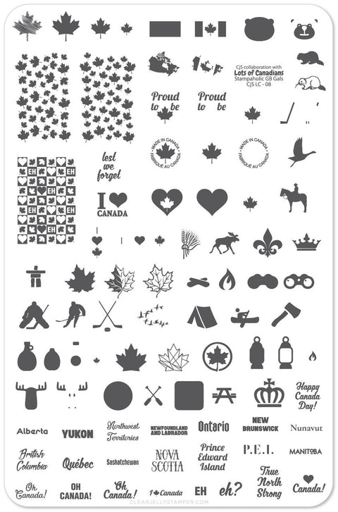 Clear Jelly Stamper - True North Strong - DK BEAUTY