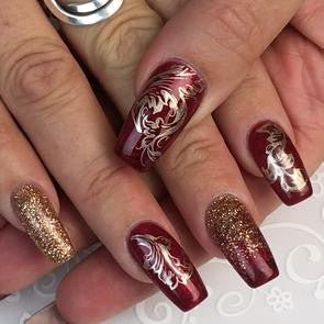 Clear Jelly Stamper - Ornamental Flourish - DK BEAUTY