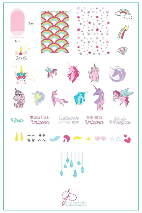 Clear Jelly Stamper - Unicorn - DK BEAUTY