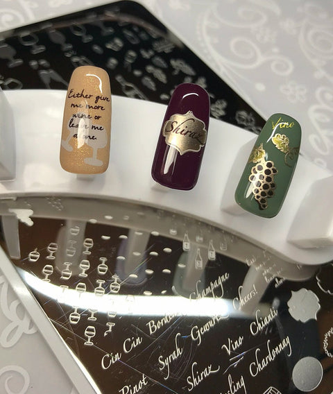 Clear Jelly Stamper - A Friend with Wine - DK BEAUTY