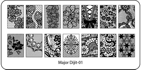 Stamping Plate Major Dijit 1 - DK BEAUTY