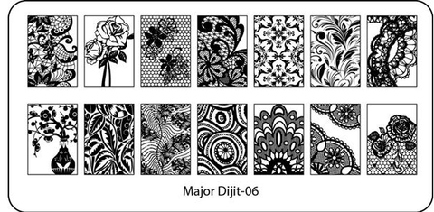 Stamping Plate Major Dijit 6 - DK BEAUTY