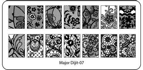 Stamping Plate Major Dijit 7 - DK BEAUTY