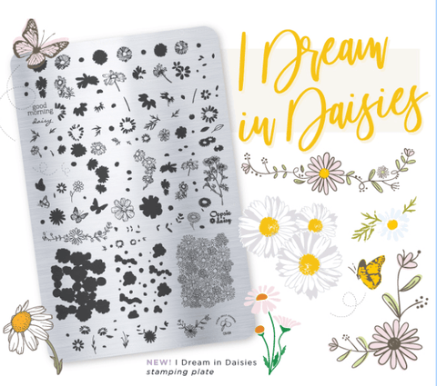 CJS I Dream of Daisies Stamping Plate - DK BEAUTY