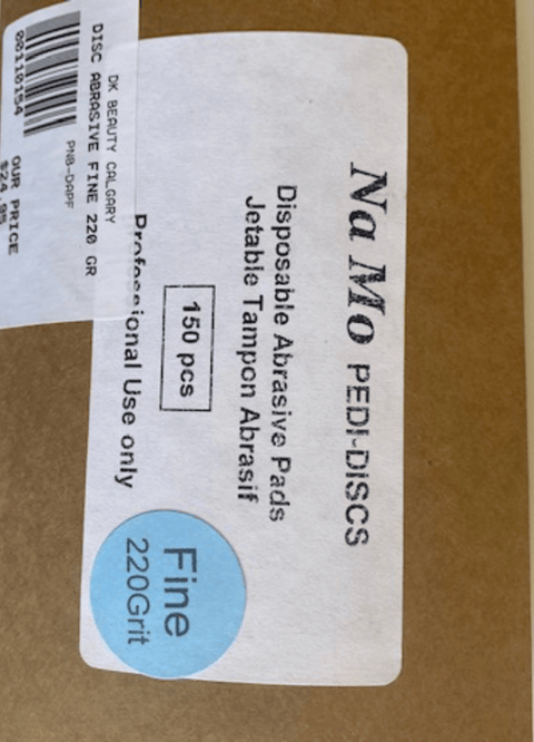 Na Mo Pedi - Discs 220 Grit (Fine) 150 ct - DK BEAUTY