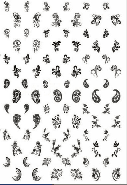 Pretty Nail Stamping Plate XL - I - DK BEAUTY