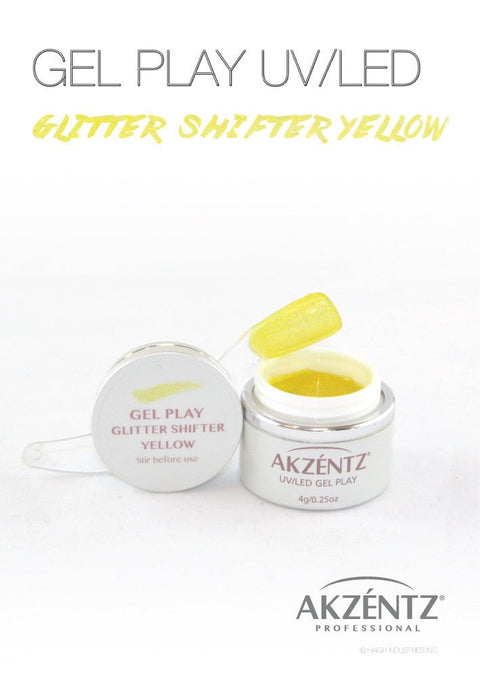 Akzentz© Gel Play Glitter Shifter Yellow*D - DK BEAUTY
