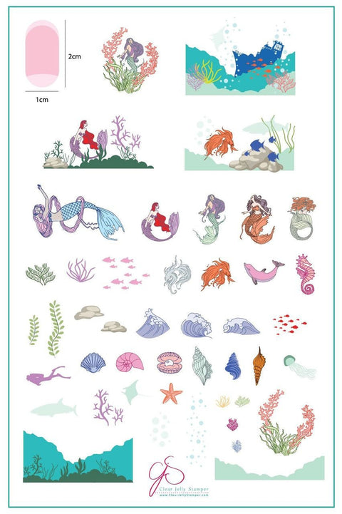 Clear Jelly Stamper - Suzie's Mermaid & Things - DK BEAUTY