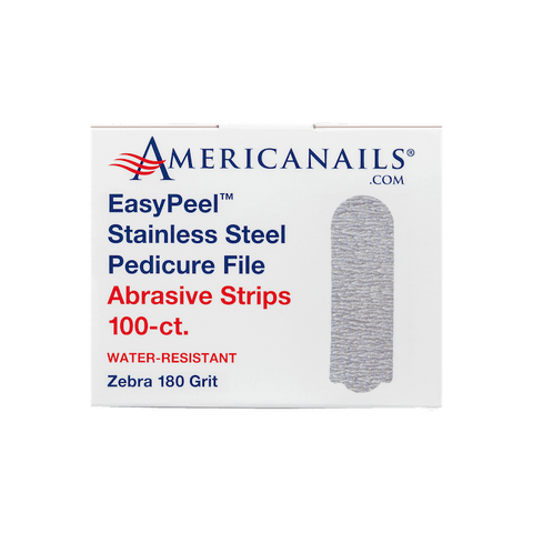 EasyPeel Pedi File Abrasive Strips - Zebra 180 - DK BEAUTY