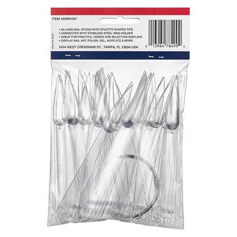 Stiletto Nail Tip Ring Display (50) - DK BEAUTY