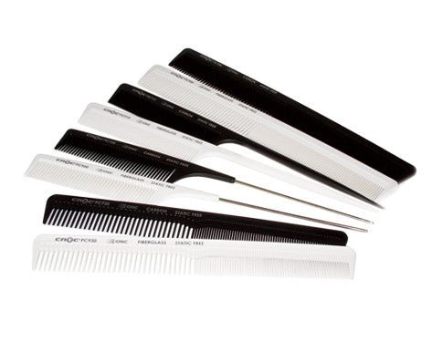 Croc Fibreglass Comb 7" White - DK BEAUTY