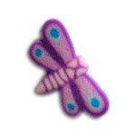 FIMO Purple Dragonflies (10 piece) - DK BEAUTY