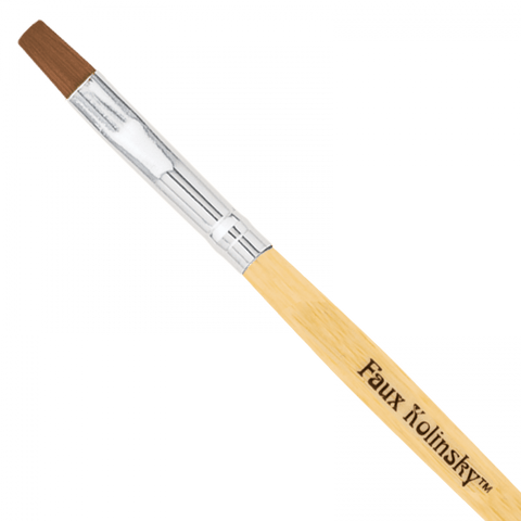 AN Faux Kolinsky Square Gel Brush - DK BEAUTY