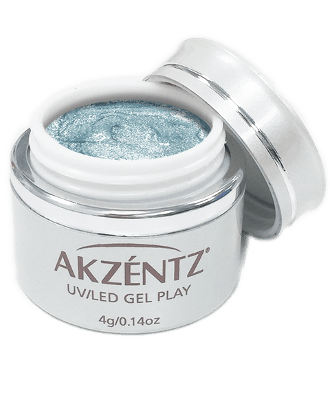Akzentz© Gel Play Glitter Snow Blue - DK BEAUTY