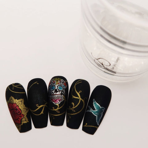 CJS Dark Eyes Calaveras Stamping Plate - DK BEAUTY