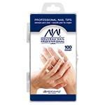Nouveau Nails Tips 100 Ct - French White - DK BEAUTY