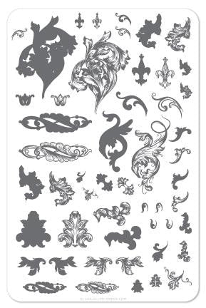 Clear Jelly Stamper - Ornamental Flourish - DK BEAUTY
