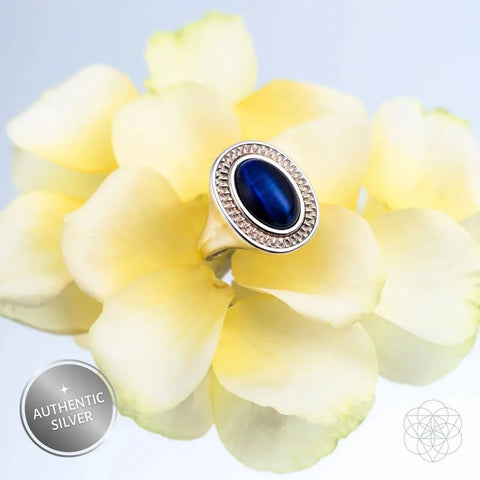 Conscious Items I am Fearless Dragon's Eye Silver Ring of Protection - DK BEAUTY
