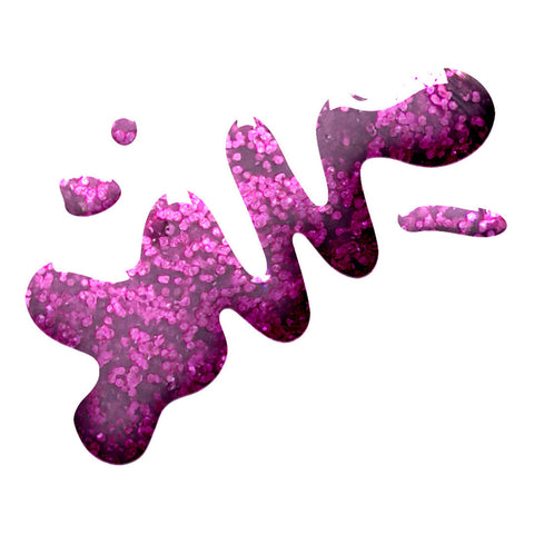 en Vogue Simply Glitter gel Fushialicious hot pink and bright fuschia microglitters swatch for professional manicures and nail art