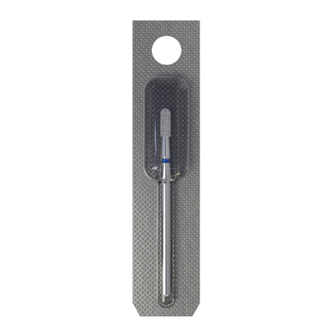 STALEKS EXPERT Diamond nail drill bit rounded cylinder blue, head diameter 2,3 mm, working part 6,5 mm