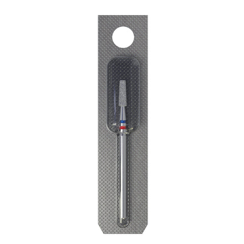 STALEKS EXPERT Diamond nail drill bit DUO cone red-blue, head diameter 2,5 mm, working part 8 mm