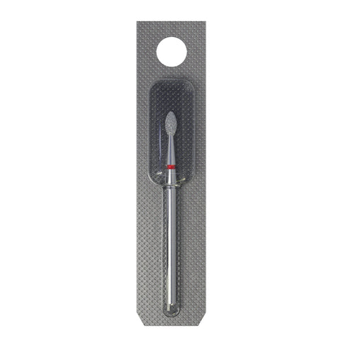 STALEKS EXPERT Diamond nail drill bit olive red, head diameter 2,5 mm, working part 5 mm