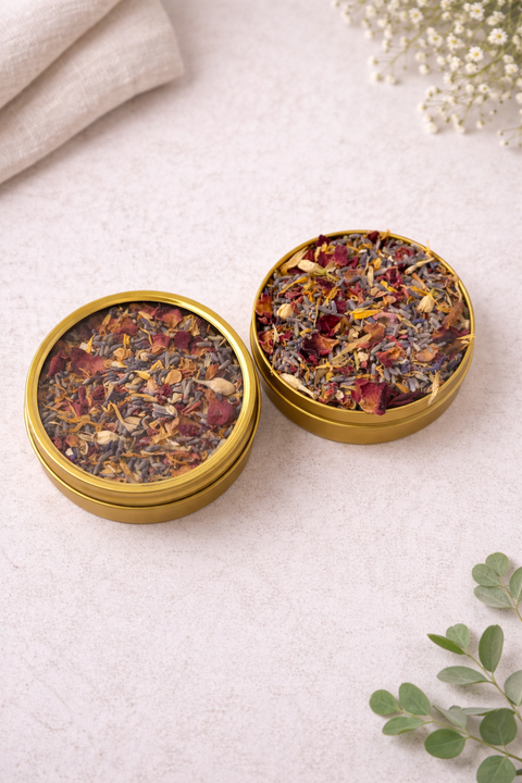 J&F Gift Inc - Botanical Facial Steam (Gold Tin)
