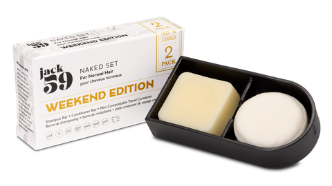 Jack59 Inc. - Weekend Edition - Travel Shampoo & Conditioner Bars - Jack59
