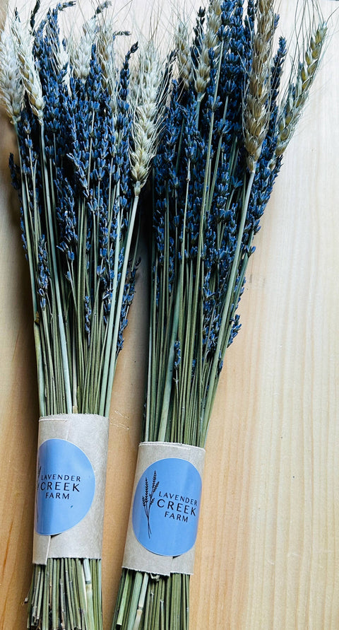 Lavender Creek Farm - Dried French Lavender and Wheat Bouquet