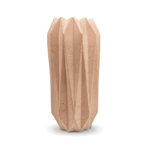 SJ&C - Concrete Modern Decorative Diamonds Vase or Candle Holder