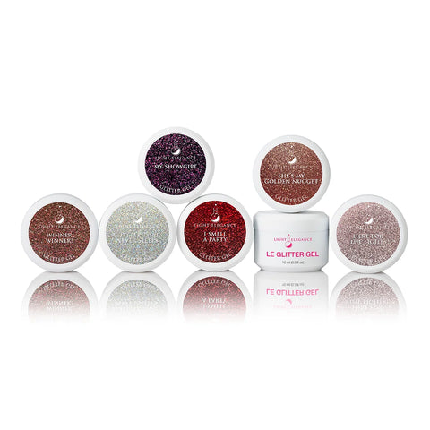 Light Elegance Viva Las Vegas Glitter Gel Collection – 6 × 10 mL