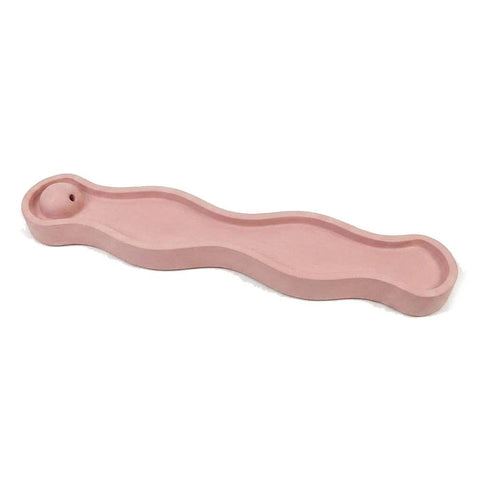 SJ&C - Eco Resin Modern Wave Incense Burner Holder