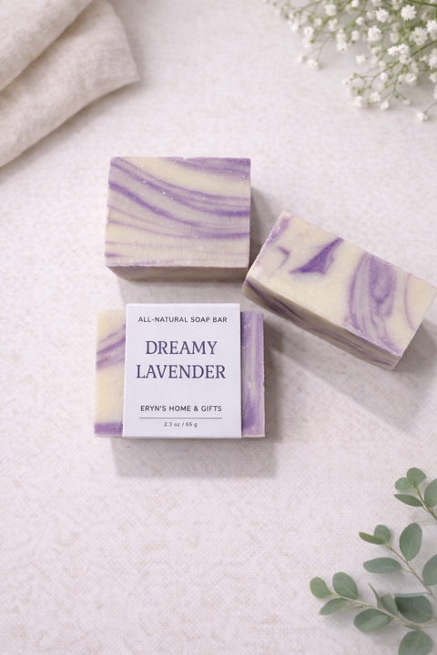 J&F Gift Inc - All-Natural Lavender Soap Bar (2.3oz)