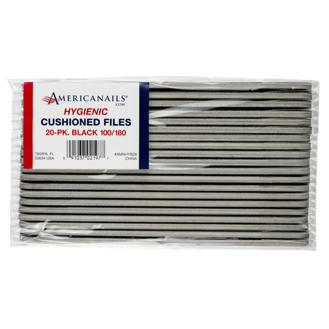 Hygienic Cushioned Files Black 20 Pack